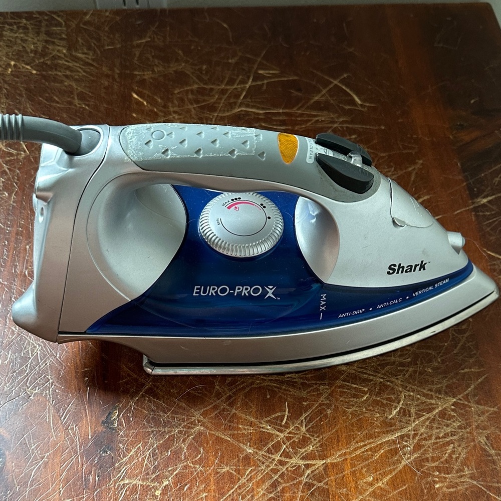 Shark Euro-Pro X Blue and Silver Iron